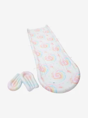 Sunnylife Kids Tie Dye Slip Slide und Boogie Board Set in Pink (480cm)
