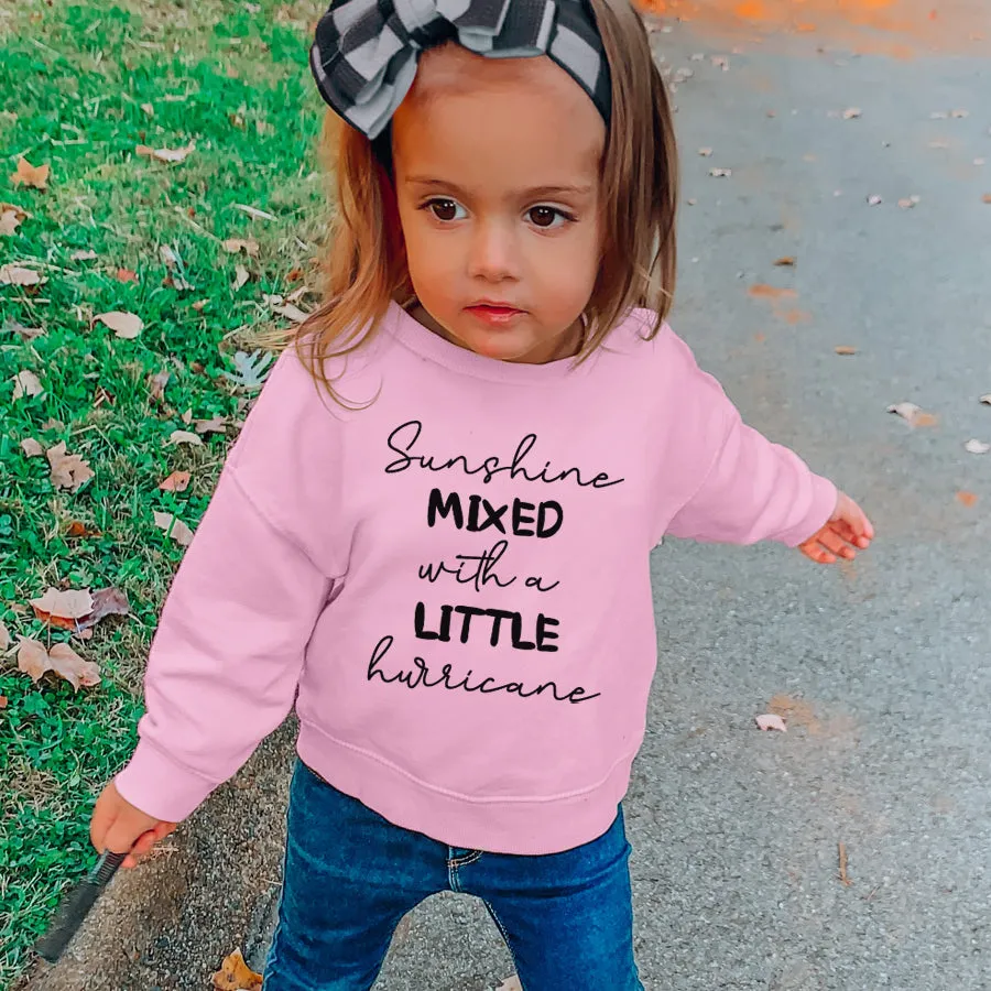 Sunshine & Hurricanes Kids Sweatshirt girls pajamas promo