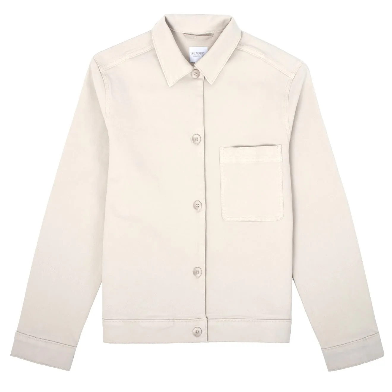 Sunspel Womens Chore Jacket Chalk raincoats promo code