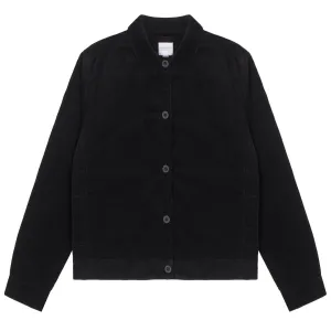 Sunspel Womens Corduroy Boxy Jacket Black raincoats promo code