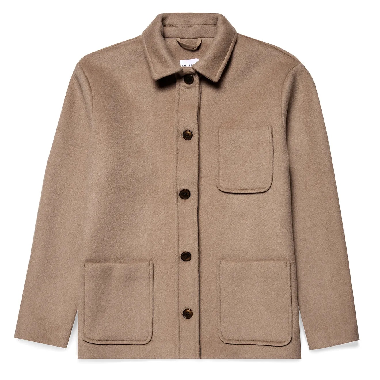 Sunspel Womens Twin Pocket Jacket Light Camel raincoats promo code
