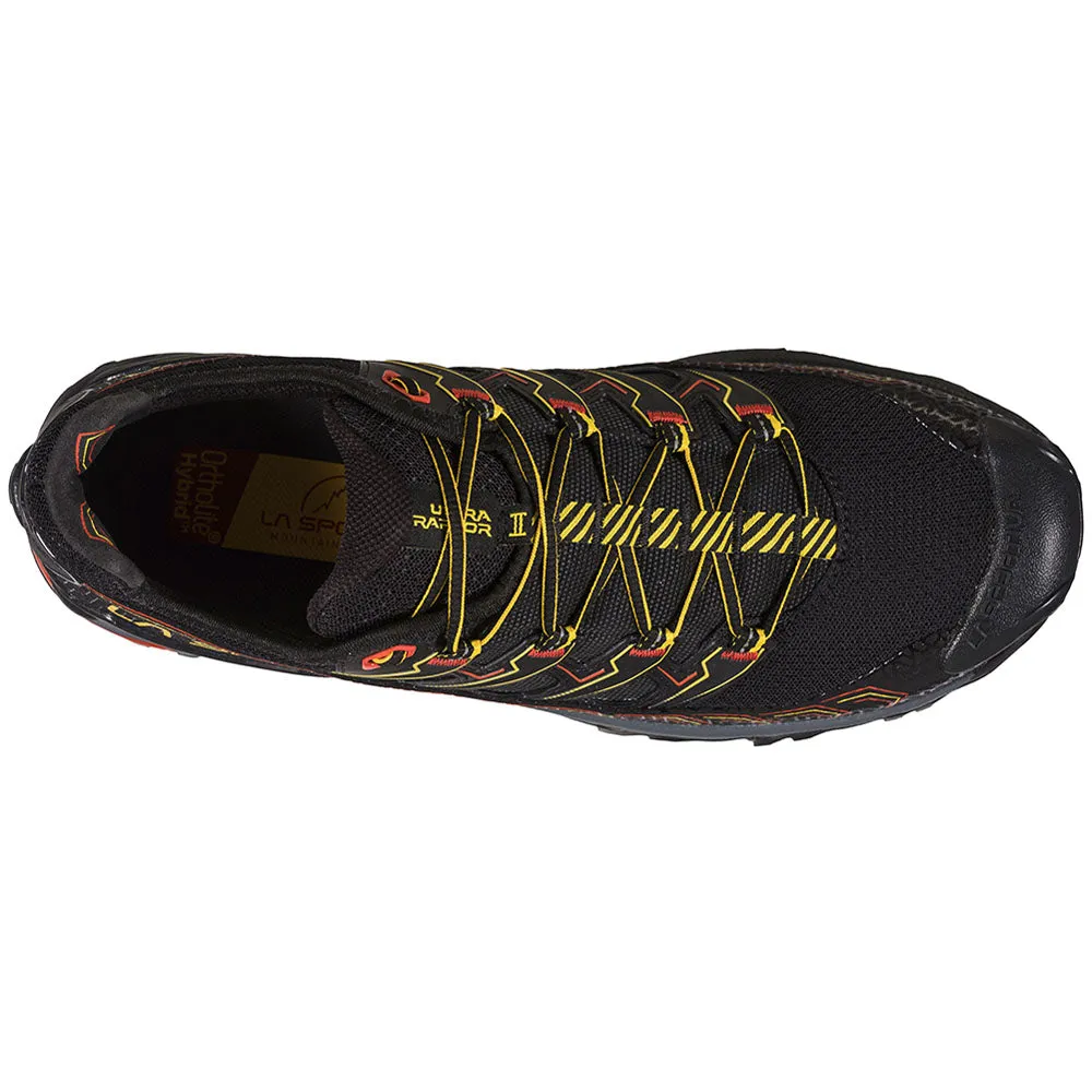 Buy 2025 La Sportiva Ultra Raptor II Wide Mens Trail Running Shoe - Black/Yellow discount sale, buy more and save more, best quality for you.