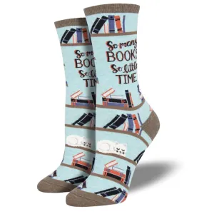 65-84%OFF Superb 'Time for a Good Book' Women's printed socks ,Fashion Style cheapest sale, welcome to choose our fashion online store, 100% quality.