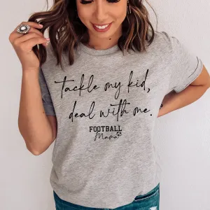 Tackle My Kid Football Mama T-Shirt maternity dresses promo