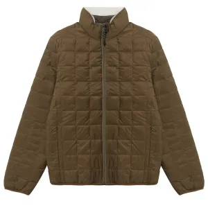 Taion Womens Down Boa Reversible Jacket Olive / Ivory raincoats promo code