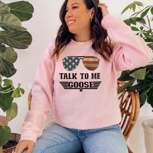 Talk To Me Goose Sweatshirt postpartum clothes sale