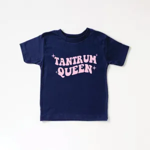 Tantrum Queen Kids Navy T-shirt girls pajamas promo
