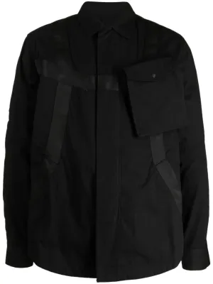 Tape-Detail Shirt Jacket winter jackets clearance