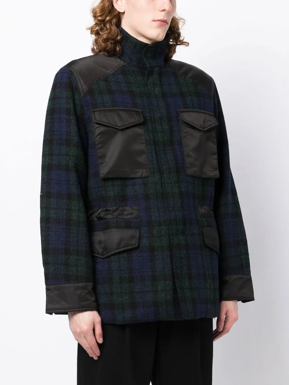 Tartan Elasticated-Waist Jacket