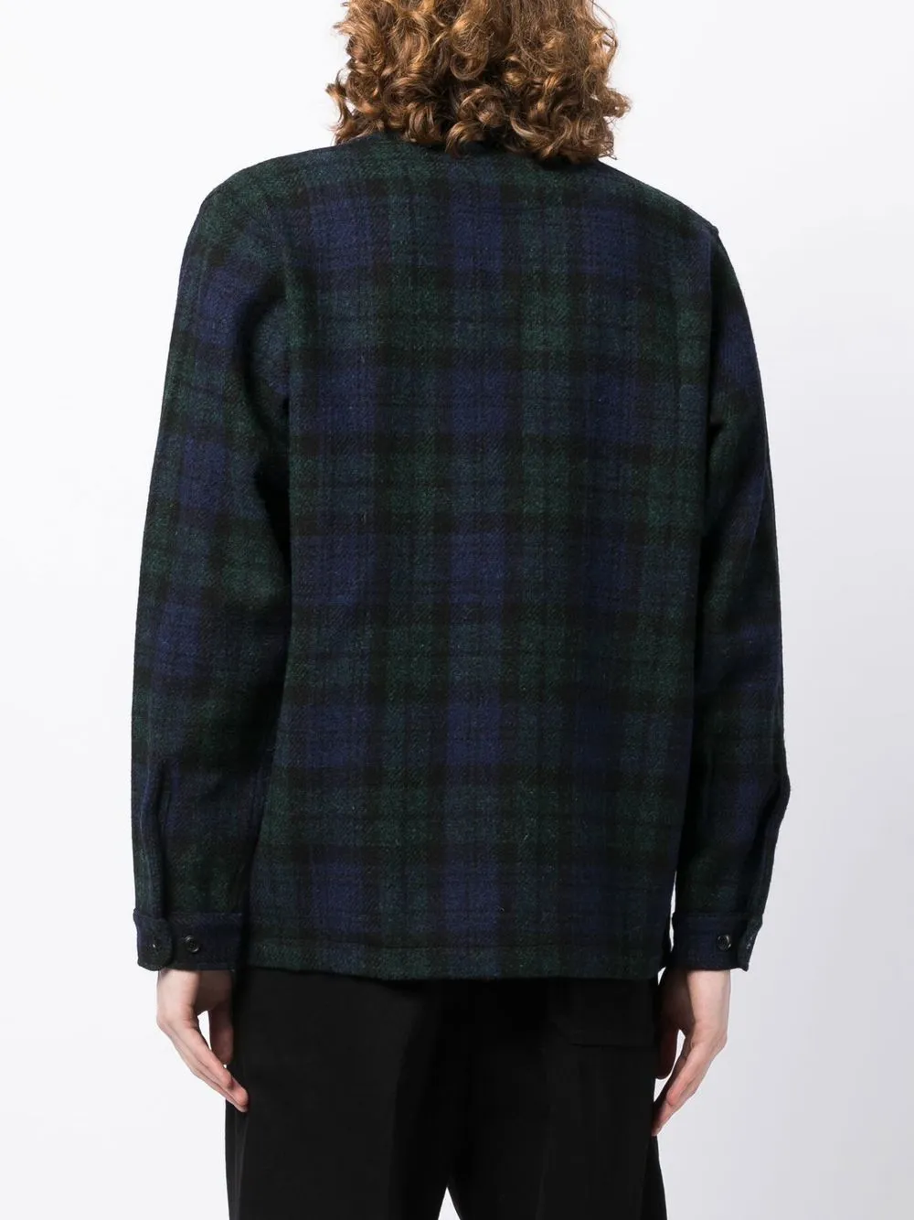 Tartan Front-Tie Jacket