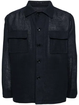 Textured-Finish Button-Down Jacket winter jackets clearance