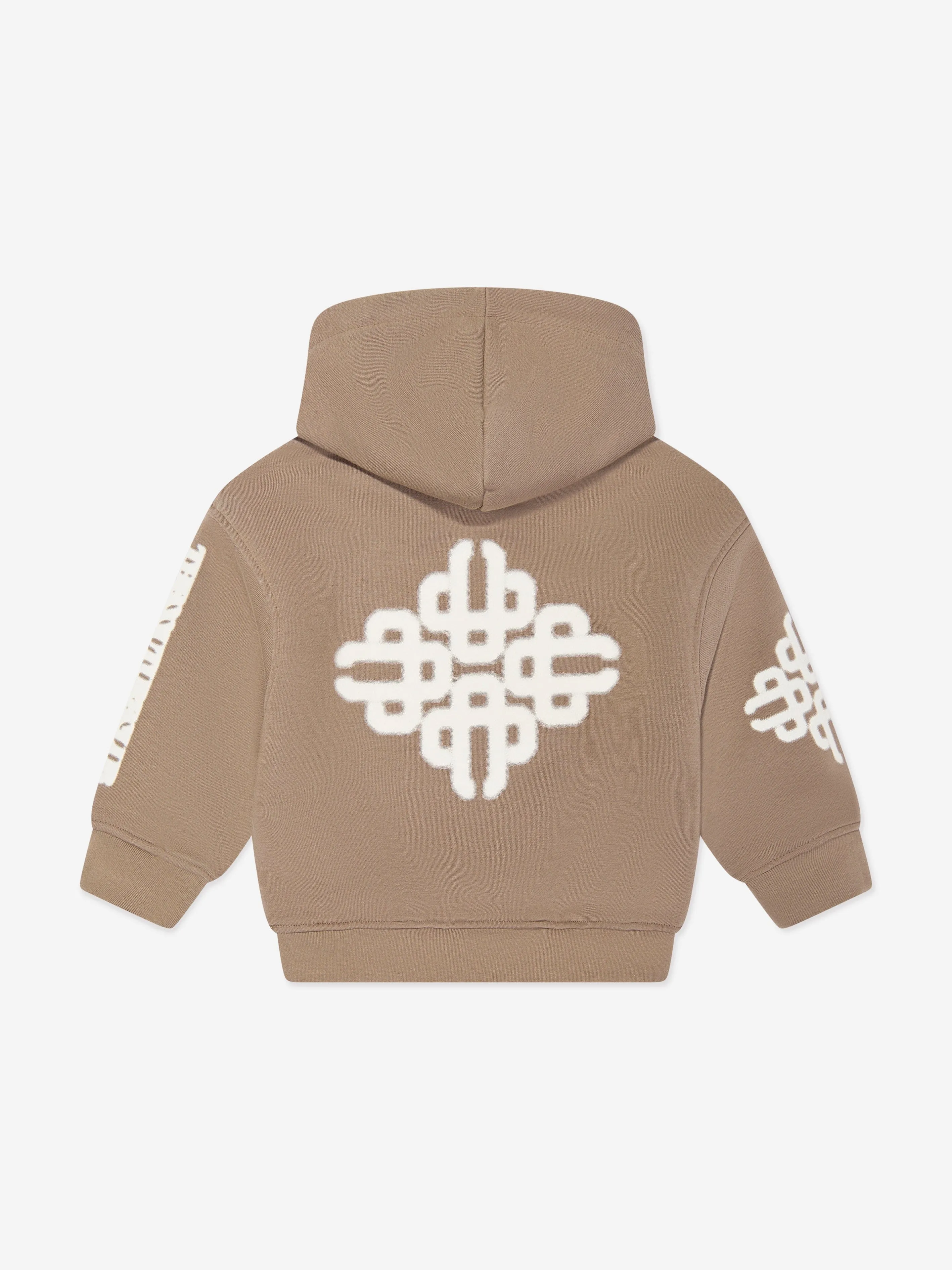 The Couture Club Kids Unschärfe-Grafik-Emblem Kapuzenpullover in Braun