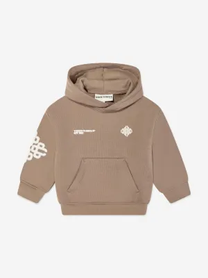 The Couture Club Kids Unschärfe-Grafik-Emblem Kapuzenpullover in Braun