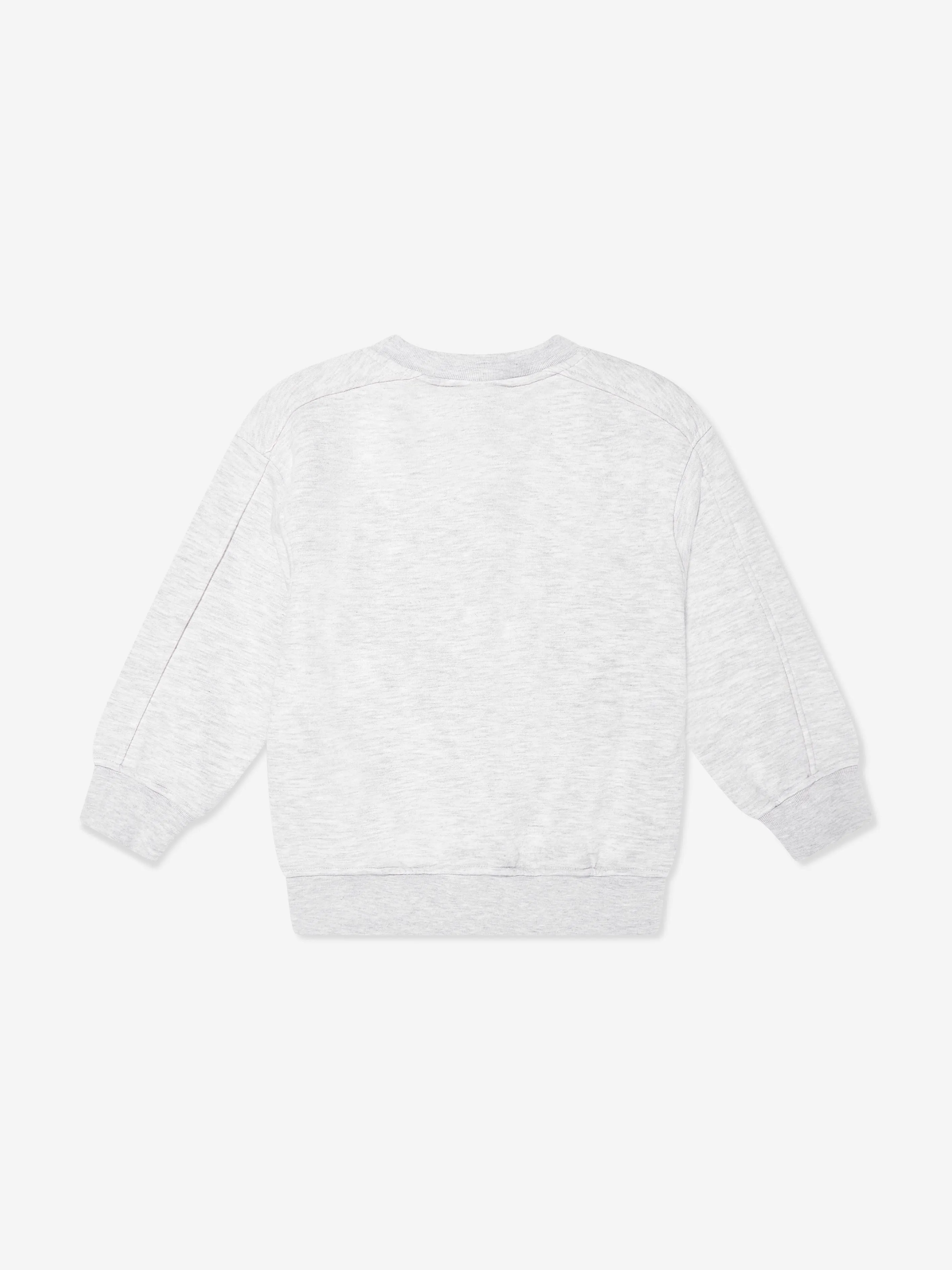 The Couture Club Kids Sweatshirt mit geprägtem Emblem in Grau