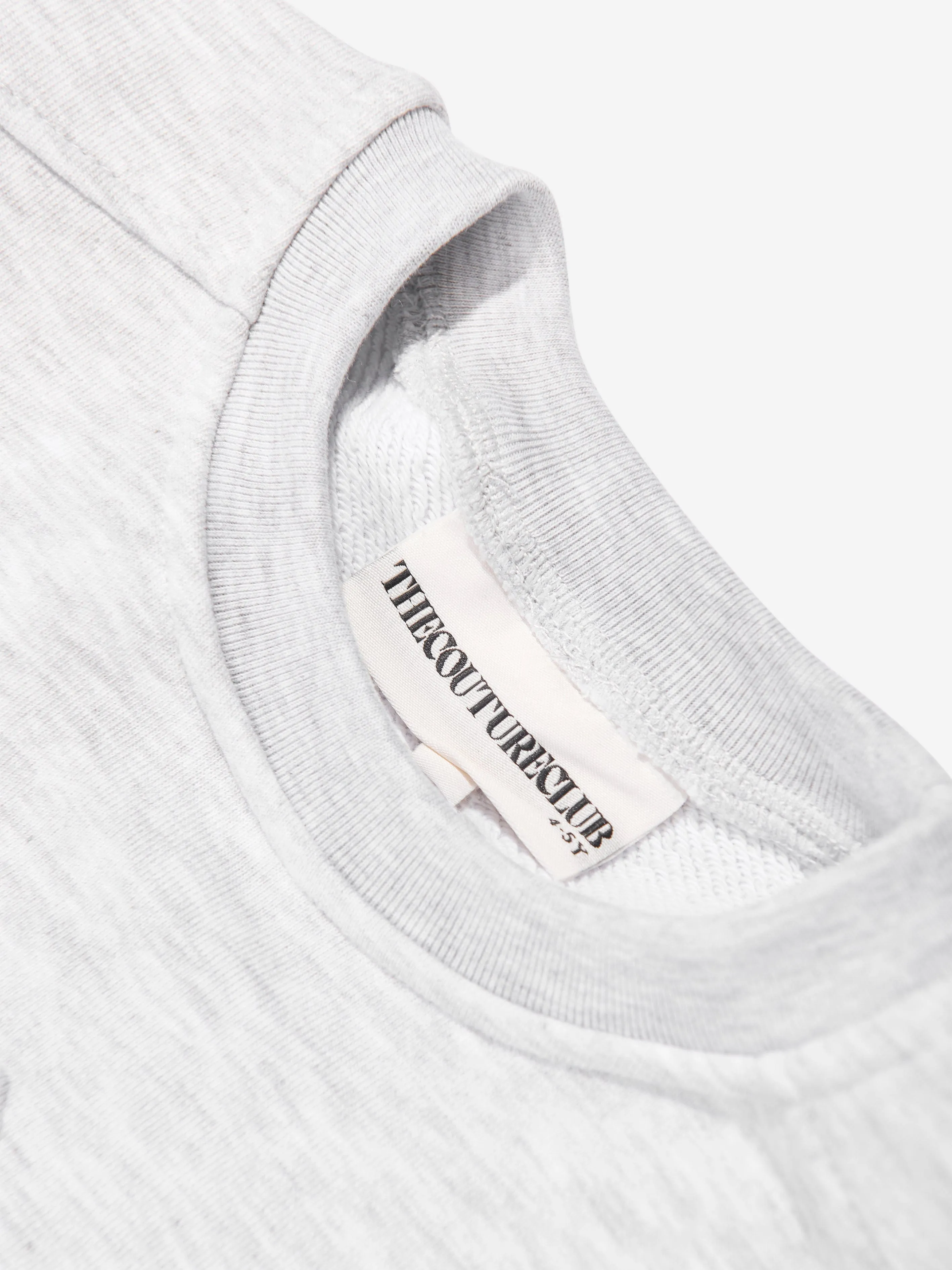 The Couture Club Kids Sweatshirt mit geprägtem Emblem in Grau