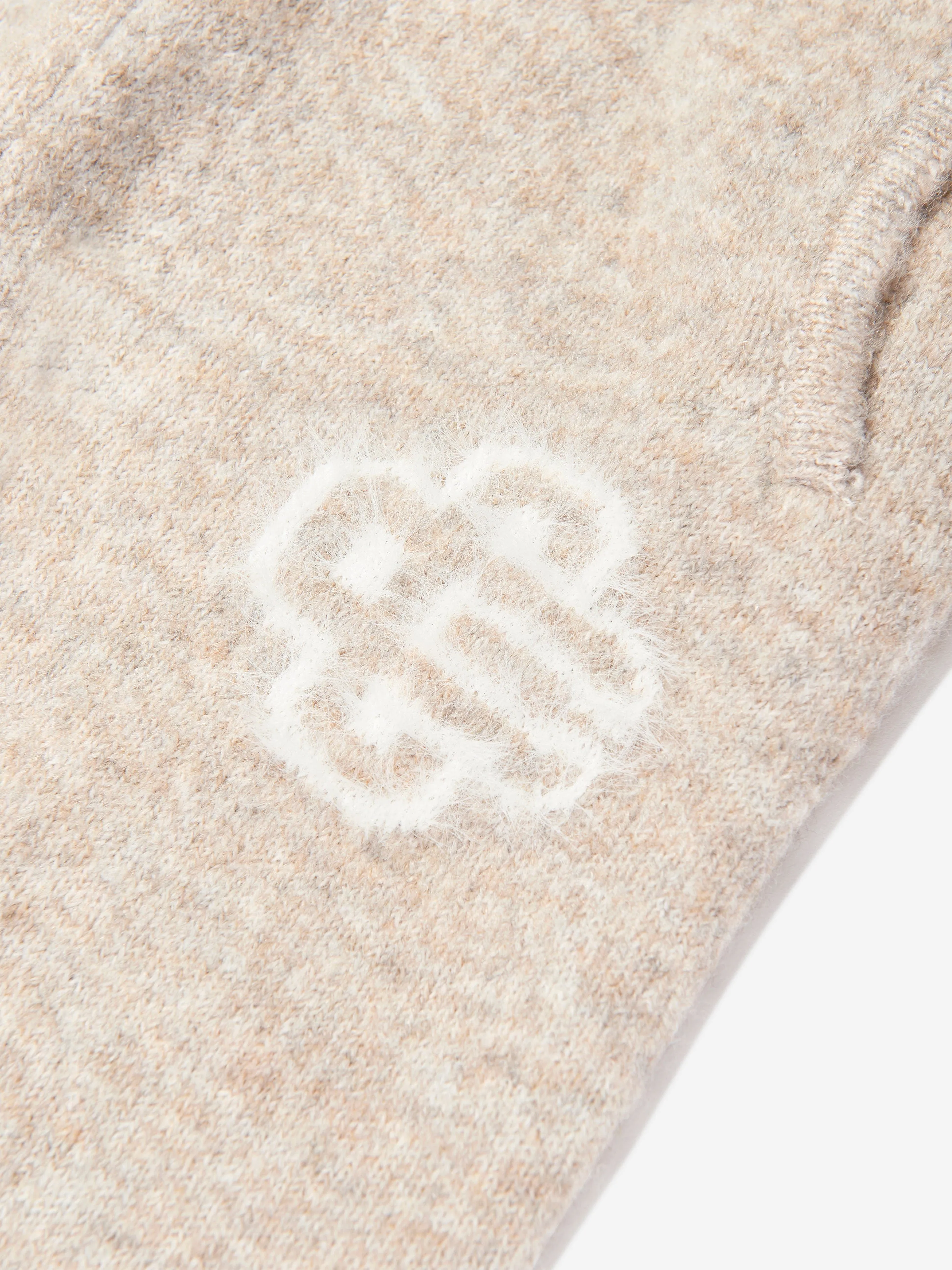 The Couture Club Kids Flauschige Jogger mit Logo in Beige