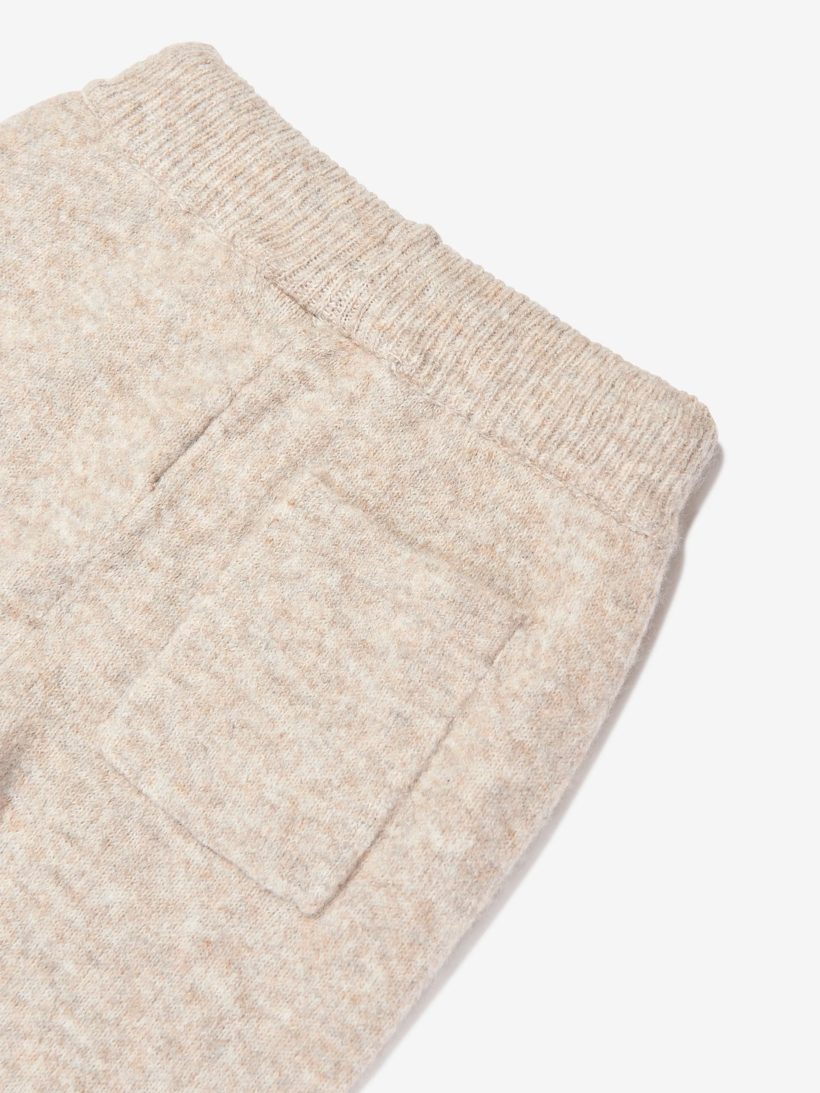 The Couture Club Kids Flauschige Jogger mit Logo in Beige