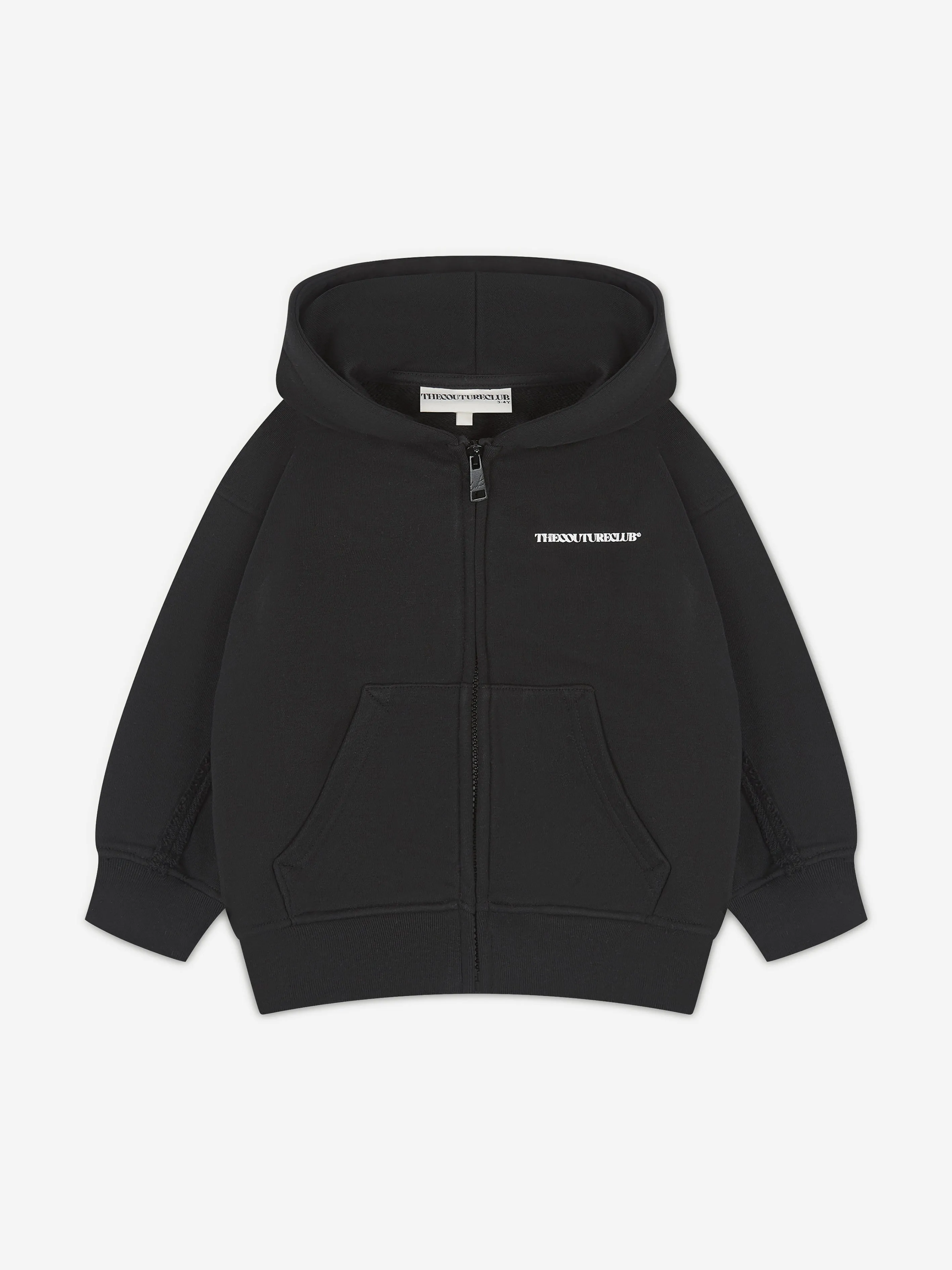The Couture Club Kids Raw Seam Members Only Reißverschlussjacke in Schwarz