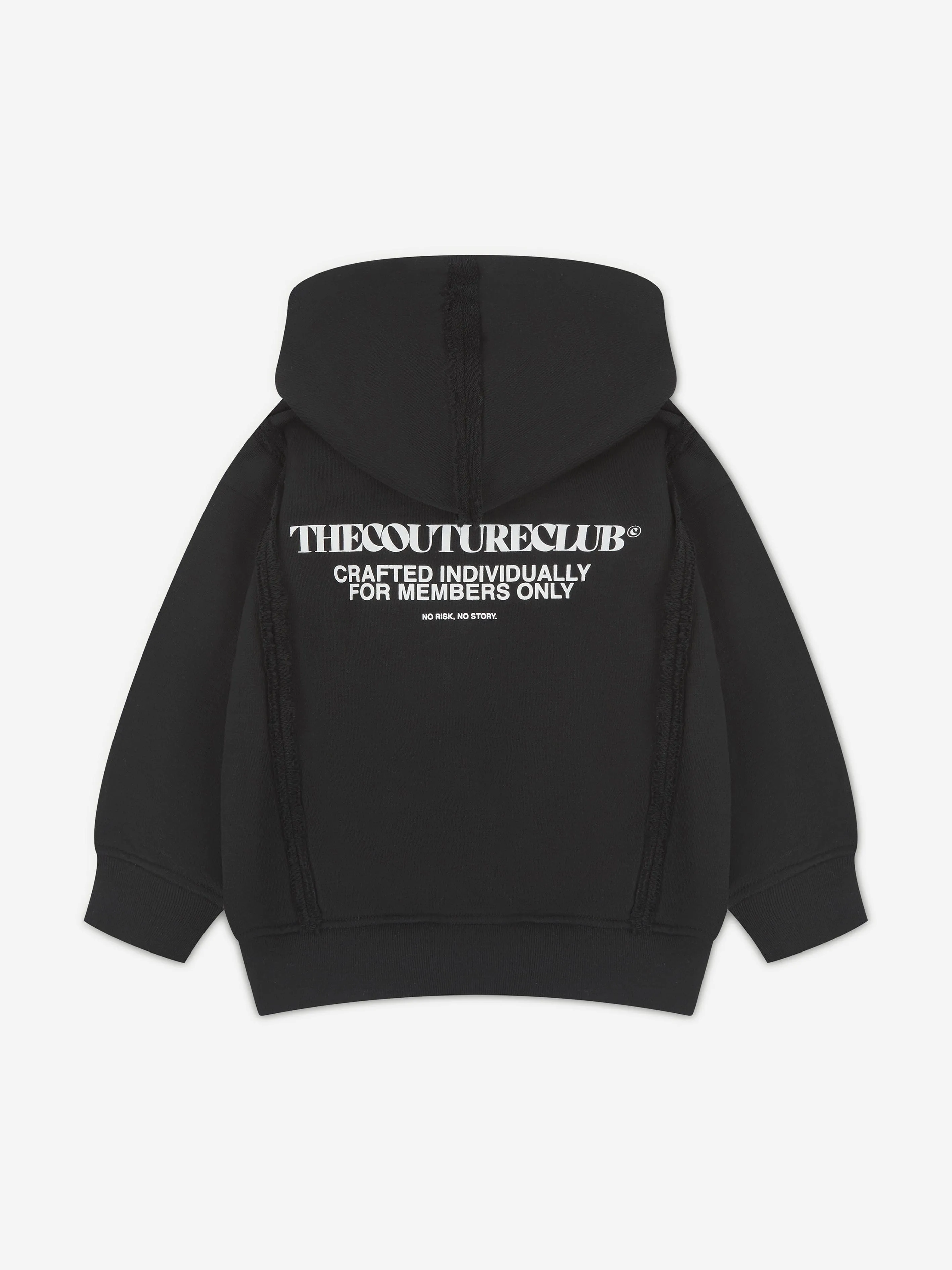 The Couture Club Kids Raw Seam Members Only Reißverschlussjacke in Schwarz