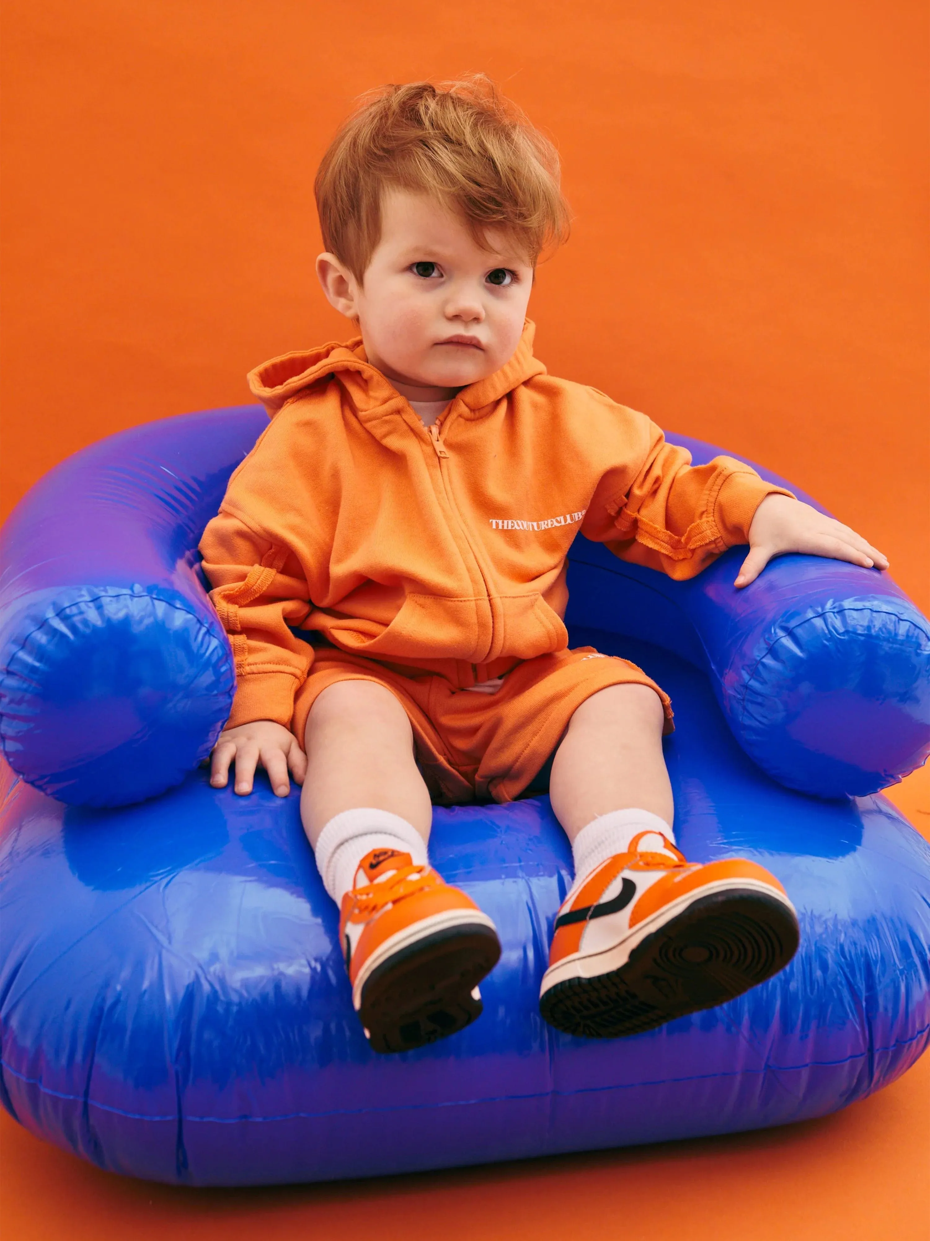 The Couture Club Kids Raw Seam Members Only Reißverschlussjacke in Orange