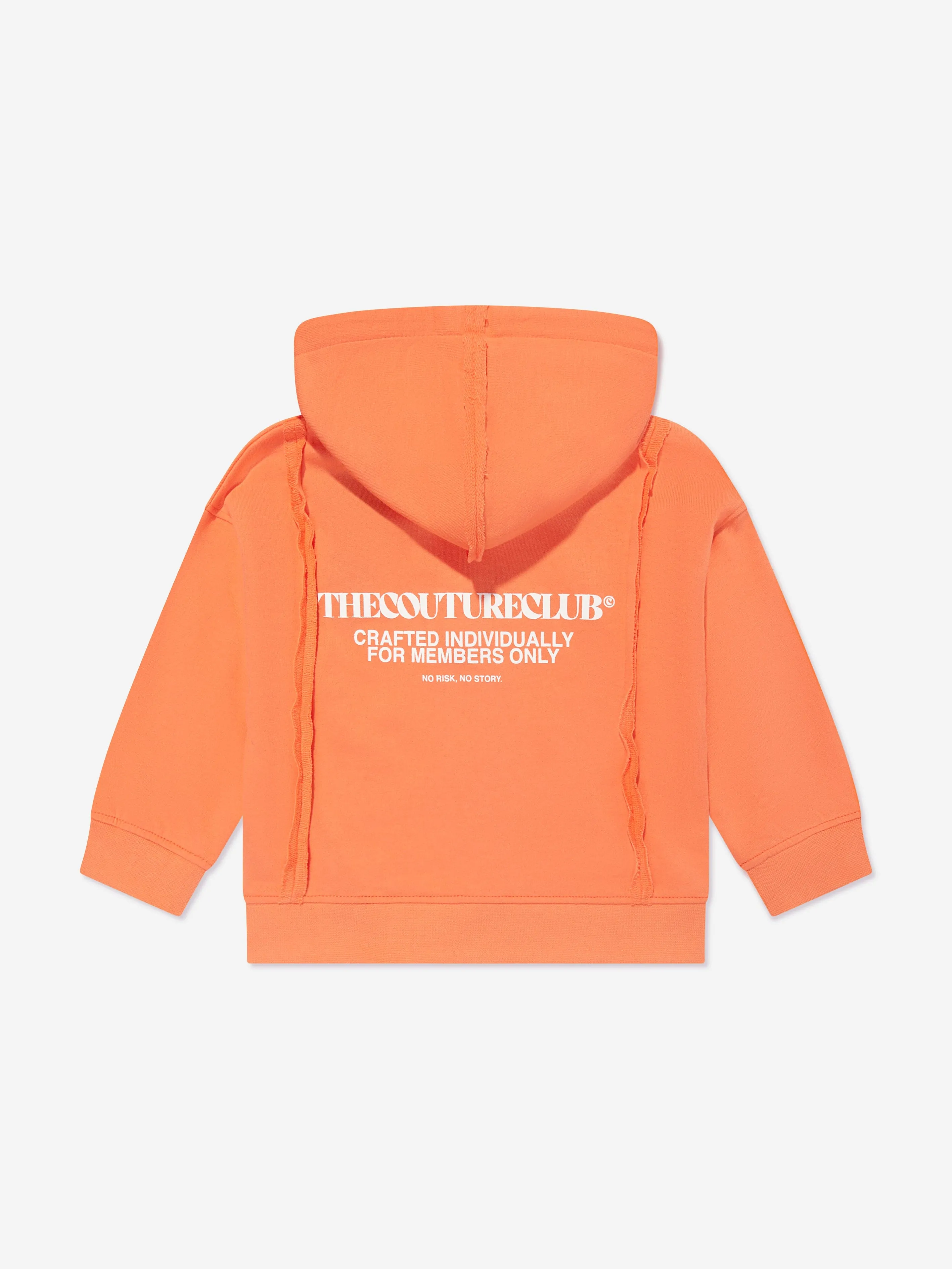 The Couture Club Kids Raw Seam Members Only Reißverschlussjacke in Orange