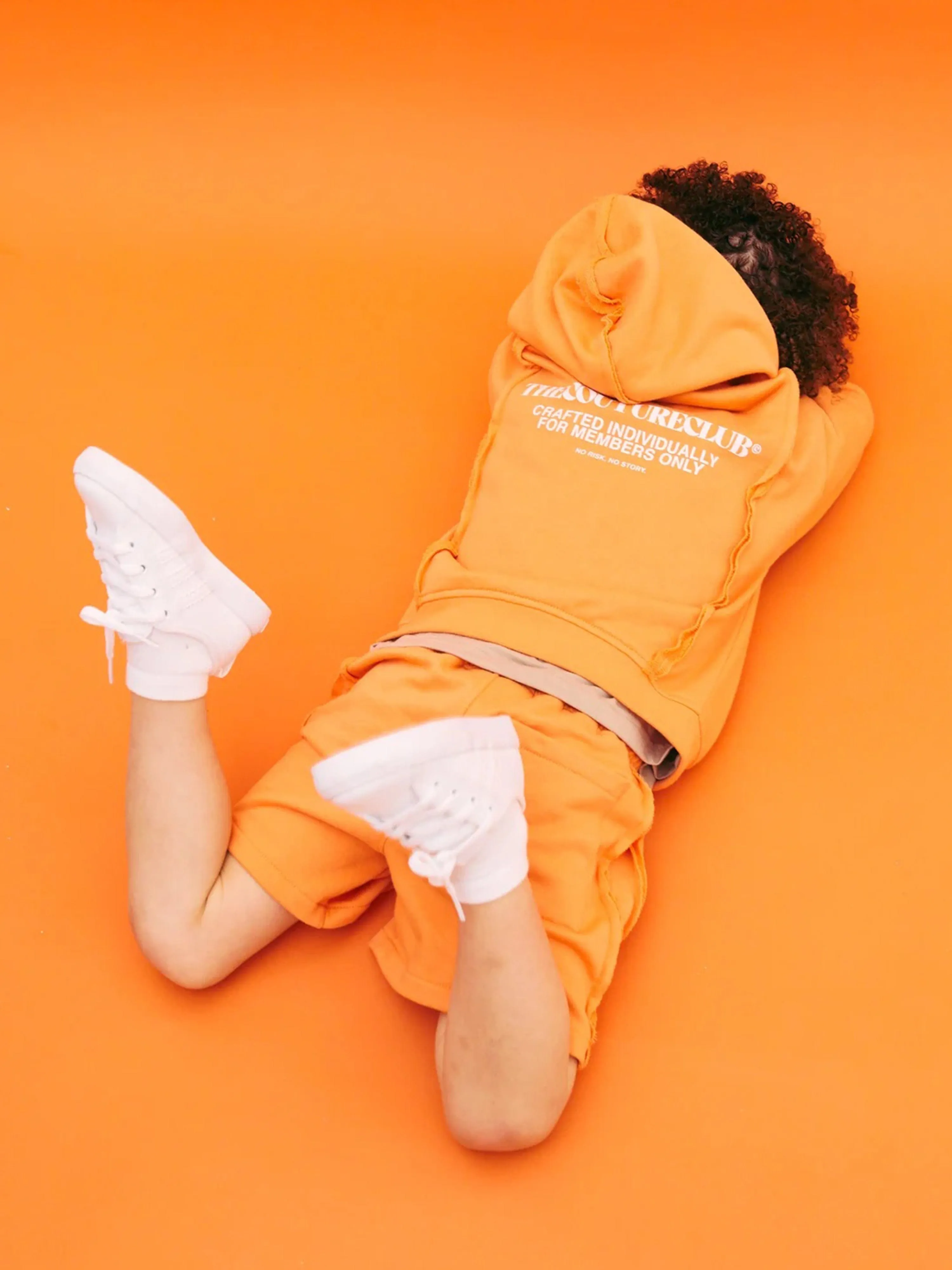 The Couture Club Kids Raw Seam Members Only Reißverschlussjacke in Orange