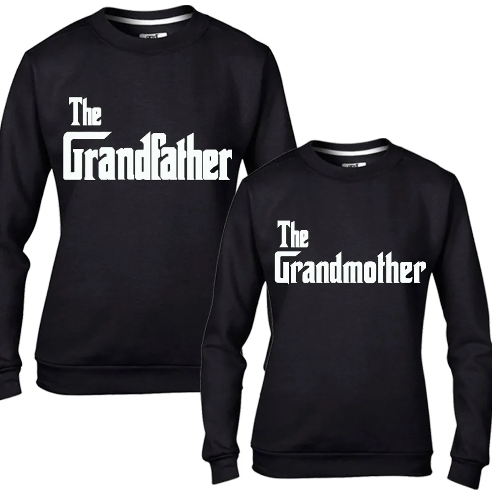 The Grandfather & Grandmother Black Sweaters (MRK X) Grandparent Clothing - senior fashion cheap