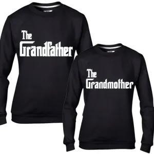 The Grandfather & Grandmother Black Sweaters (MRK X) Grandparent Clothing - senior fashion cheap