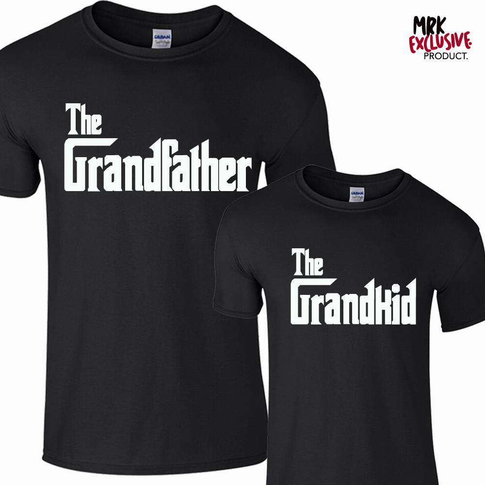 The Grandfather/Grandkid Mob Black Tees (MRK X) Grandparent Clothing - grandpa clothes outlet