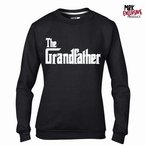 The Grandfather Mob Black Sweater (MRK X) Grandparent Clothing - grandpa clothes outlet