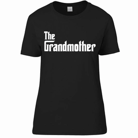 The Grandmother Mob Black Tee (MRK X) Grandparent Clothing - grandpa clothes outlet