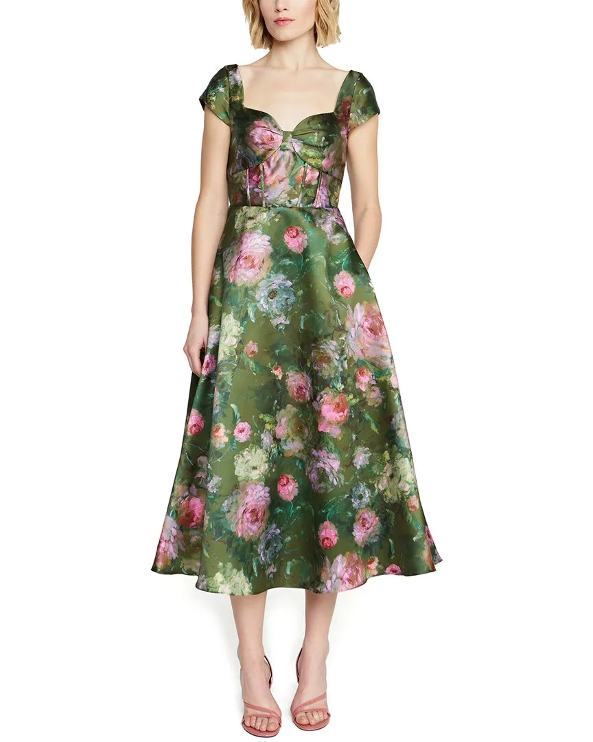 Theia Libby Cap Sleeve Dress