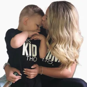 This Mum & This Kid Matching Black T-Shirts MRK X) discount mum dresses