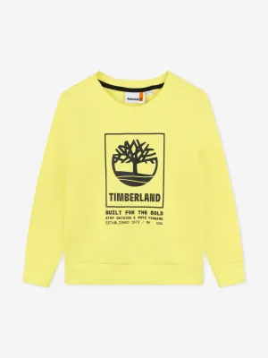 Timberland Jungen Logo Sweatshirt in Gelb