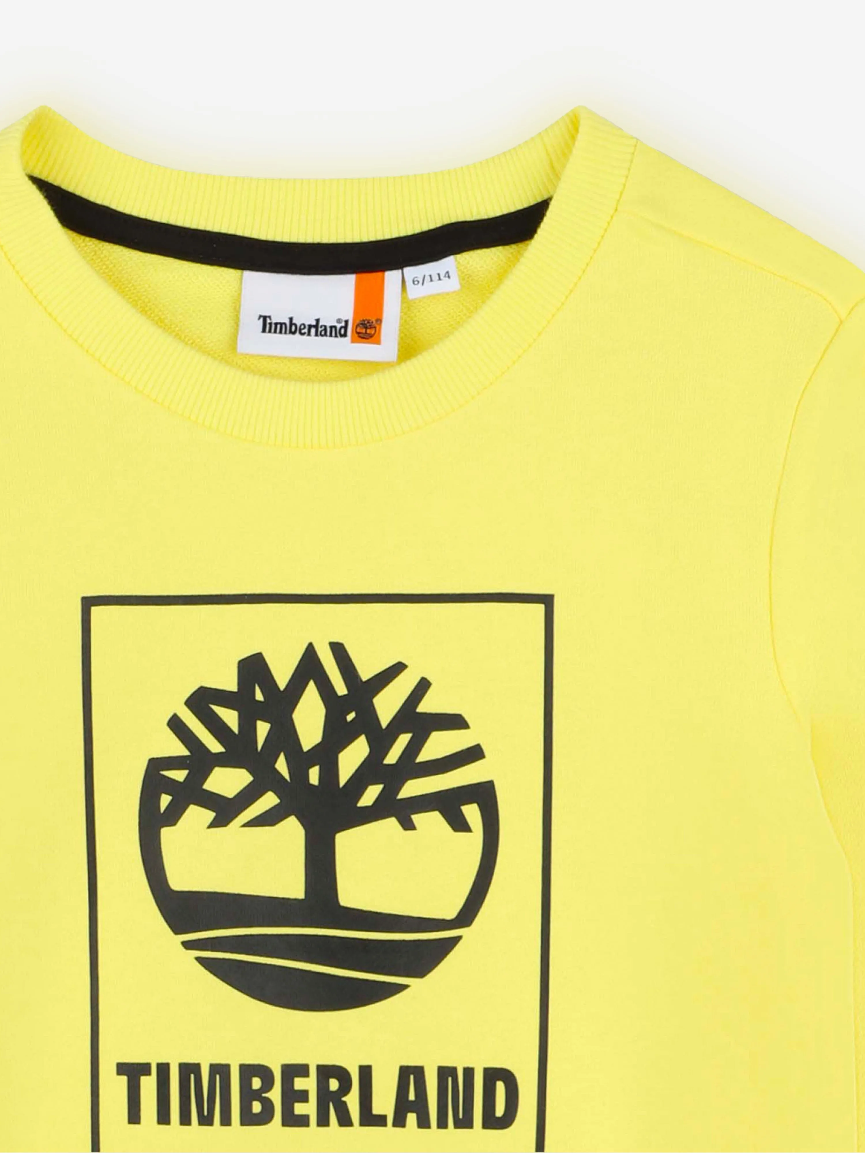 Timberland Jungen Logo Sweatshirt in Gelb