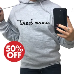 Tired Mama Script Hoodie (MRK X) nursing bras sale