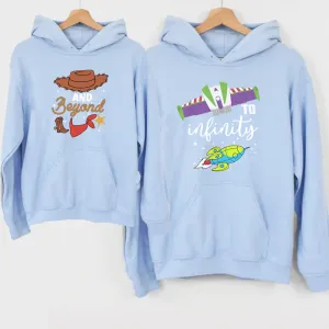 To Infinity & Beyond Matching Baby Blue Hoodie nursing tops best deals