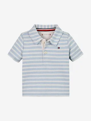 Tommy Hilfiger Baby Boys Rippenstreifen Polohemd in Blau