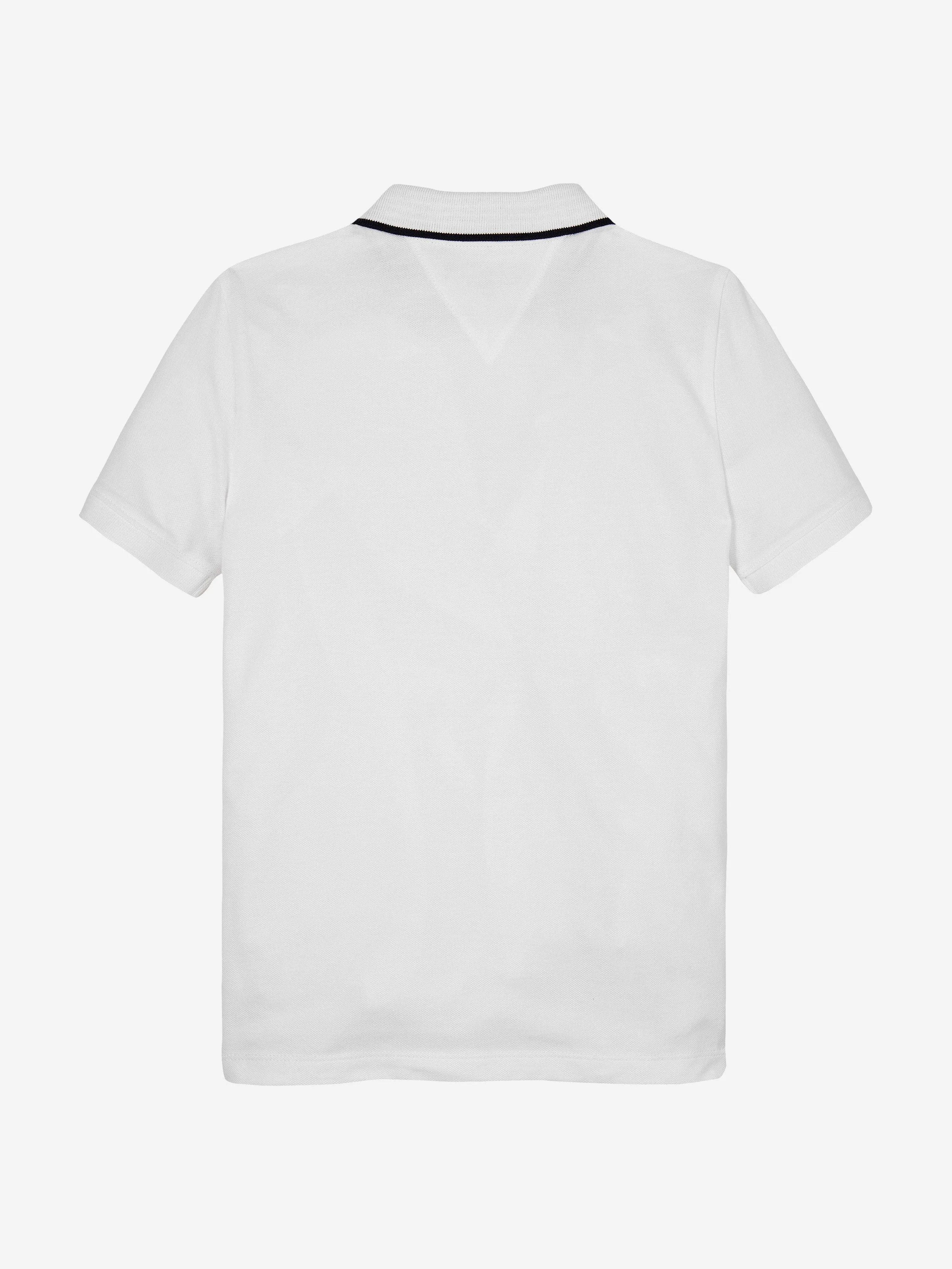 Tommy Hilfiger Jungen Flag Polohemd in Weiß