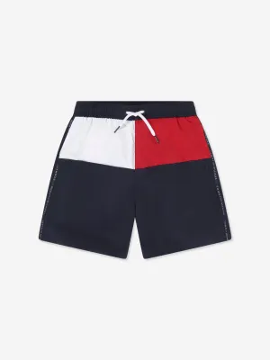 Tommy Hilfiger Jungen Medium Badehose mit Kordelzug in Marineblau