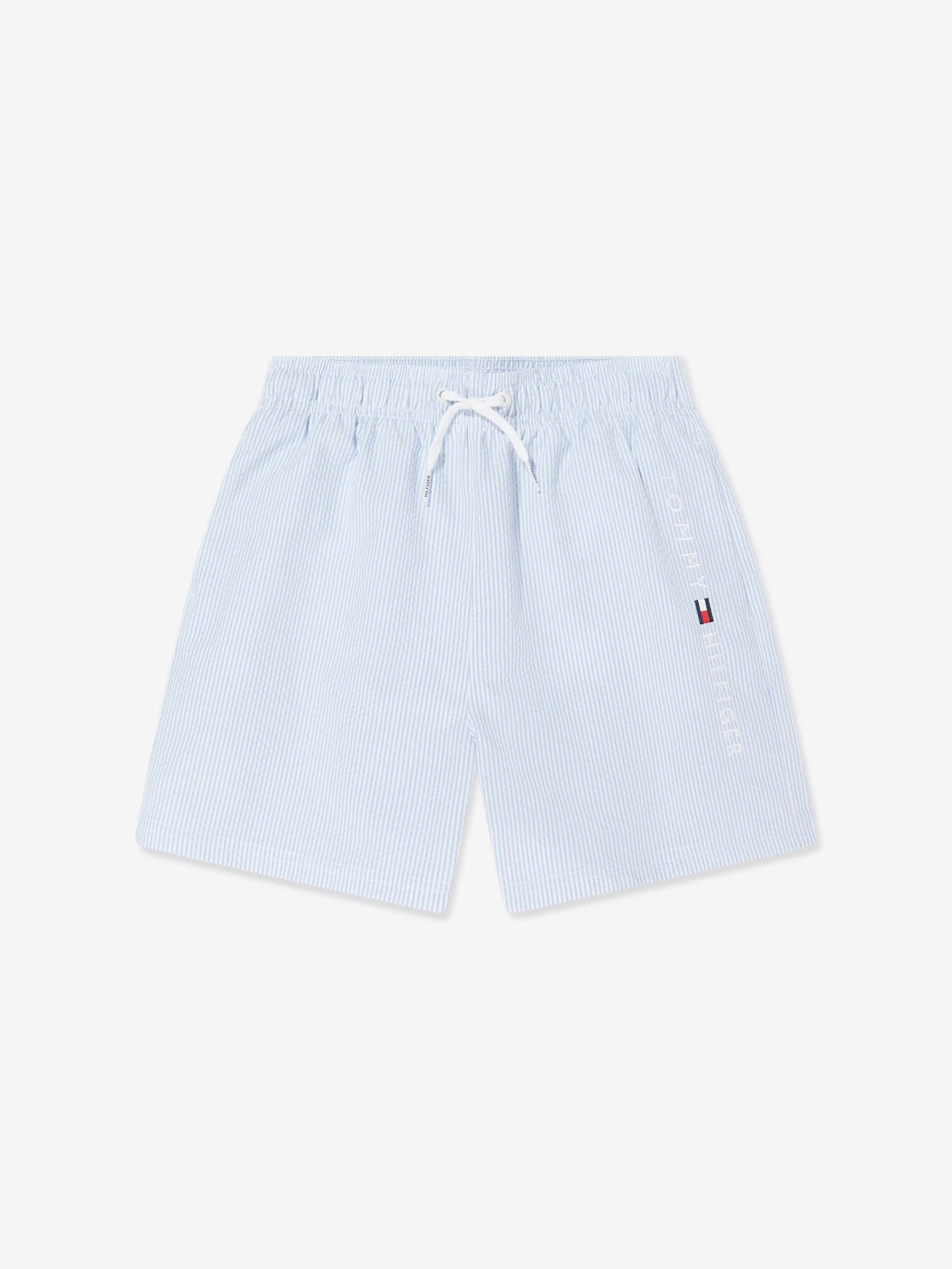 Tommy Hilfiger Jungen Bade-Shorts mit Streifen in Blau