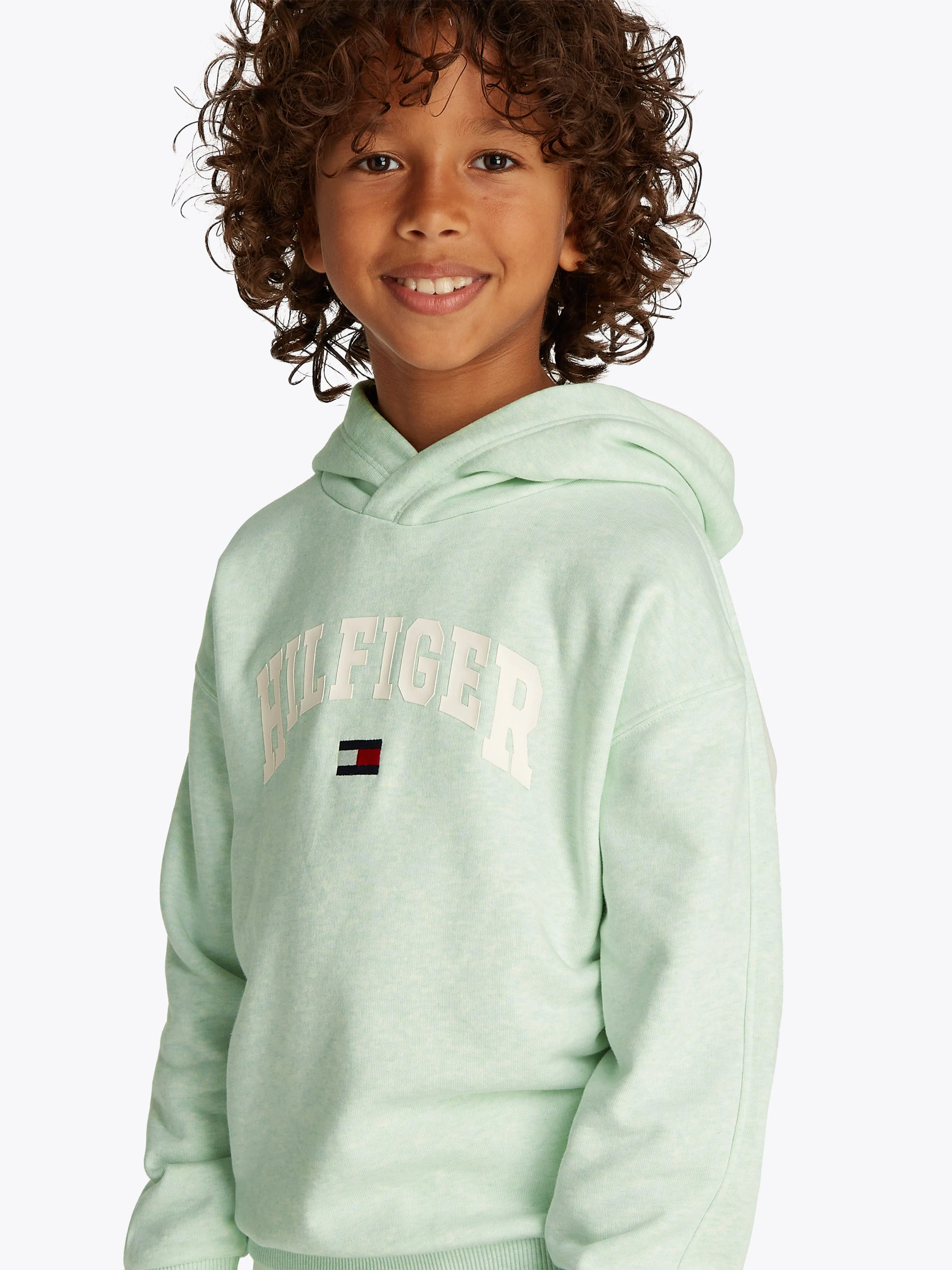 Tommy Hilfiger Boys Varsity Hoodie in Grün