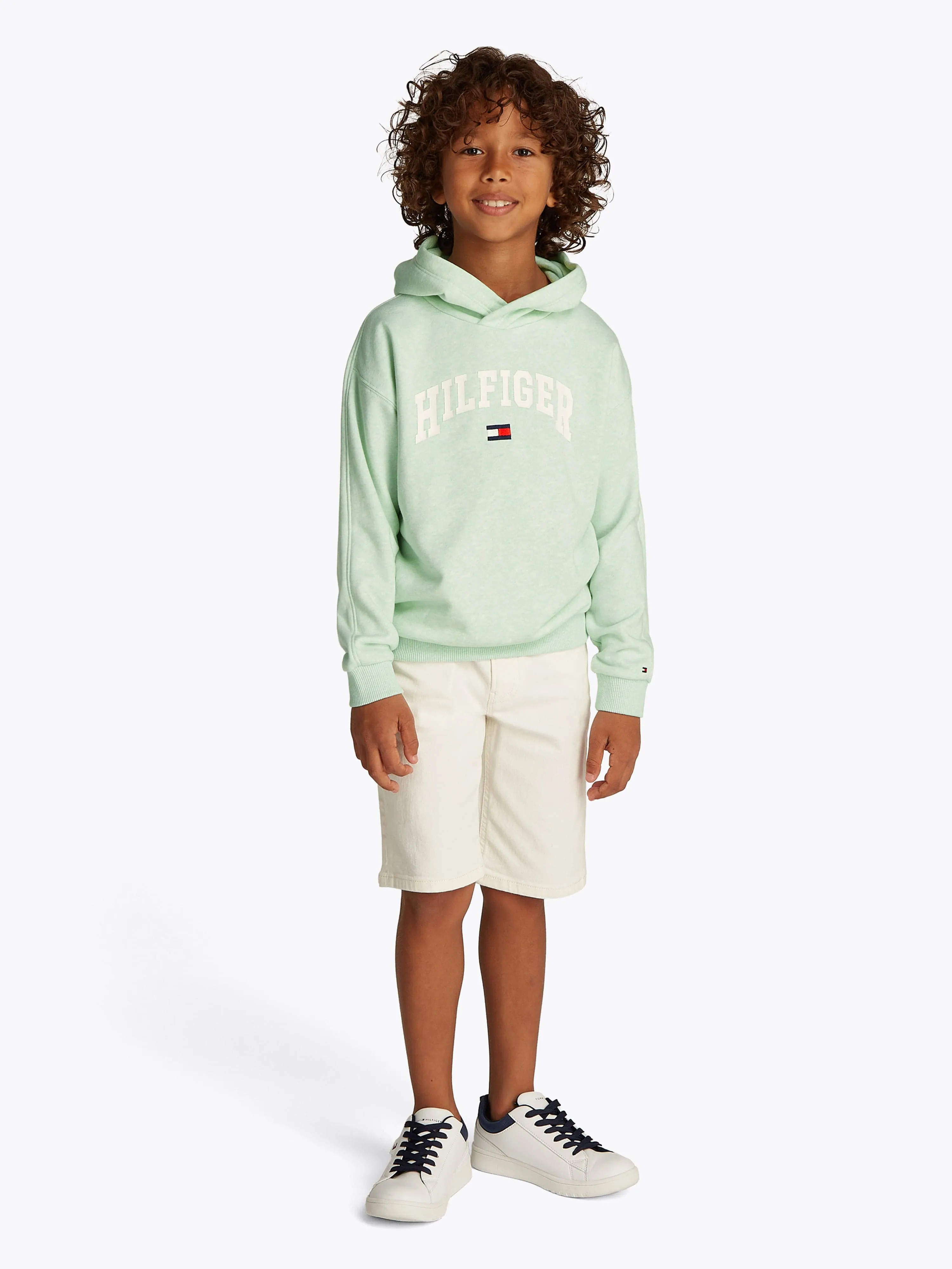 Tommy Hilfiger Boys Varsity Hoodie in Grün