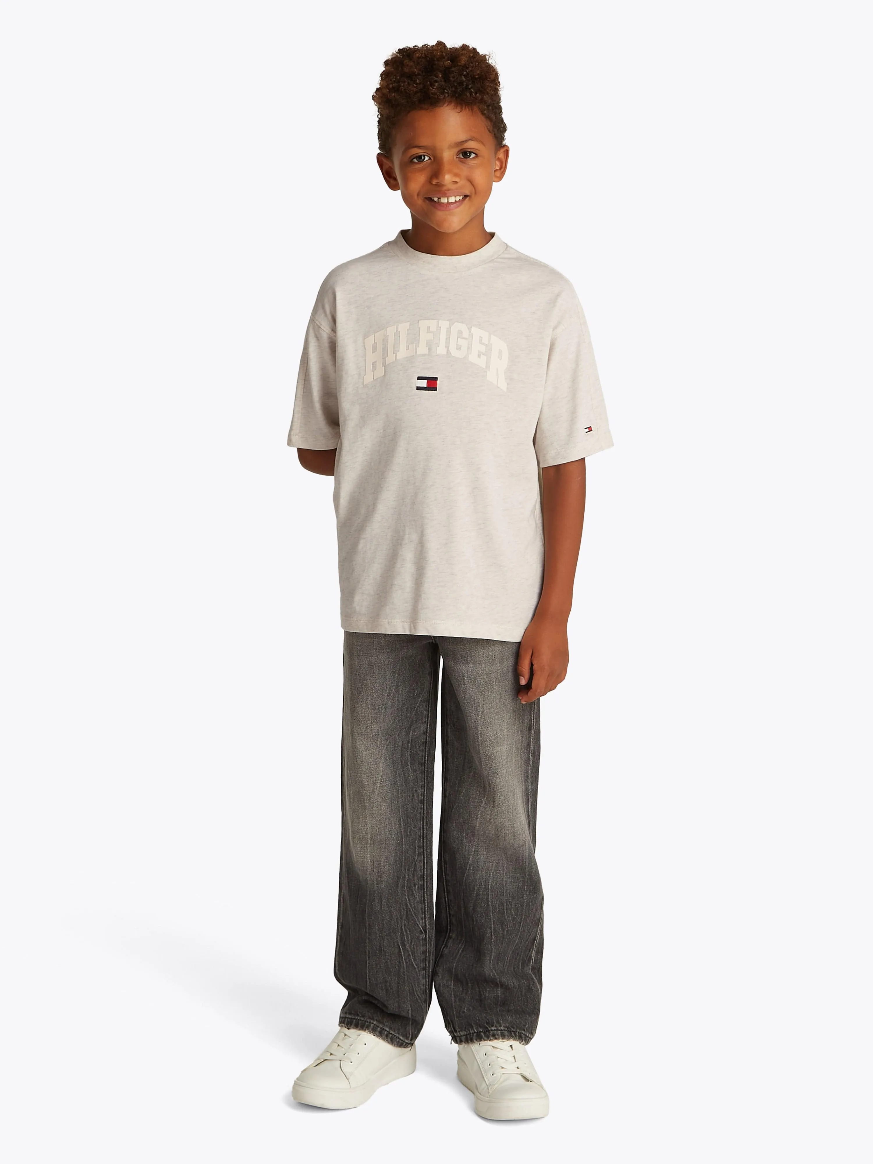 Tommy Hilfiger Boys Varsity T-Shirt in Grau