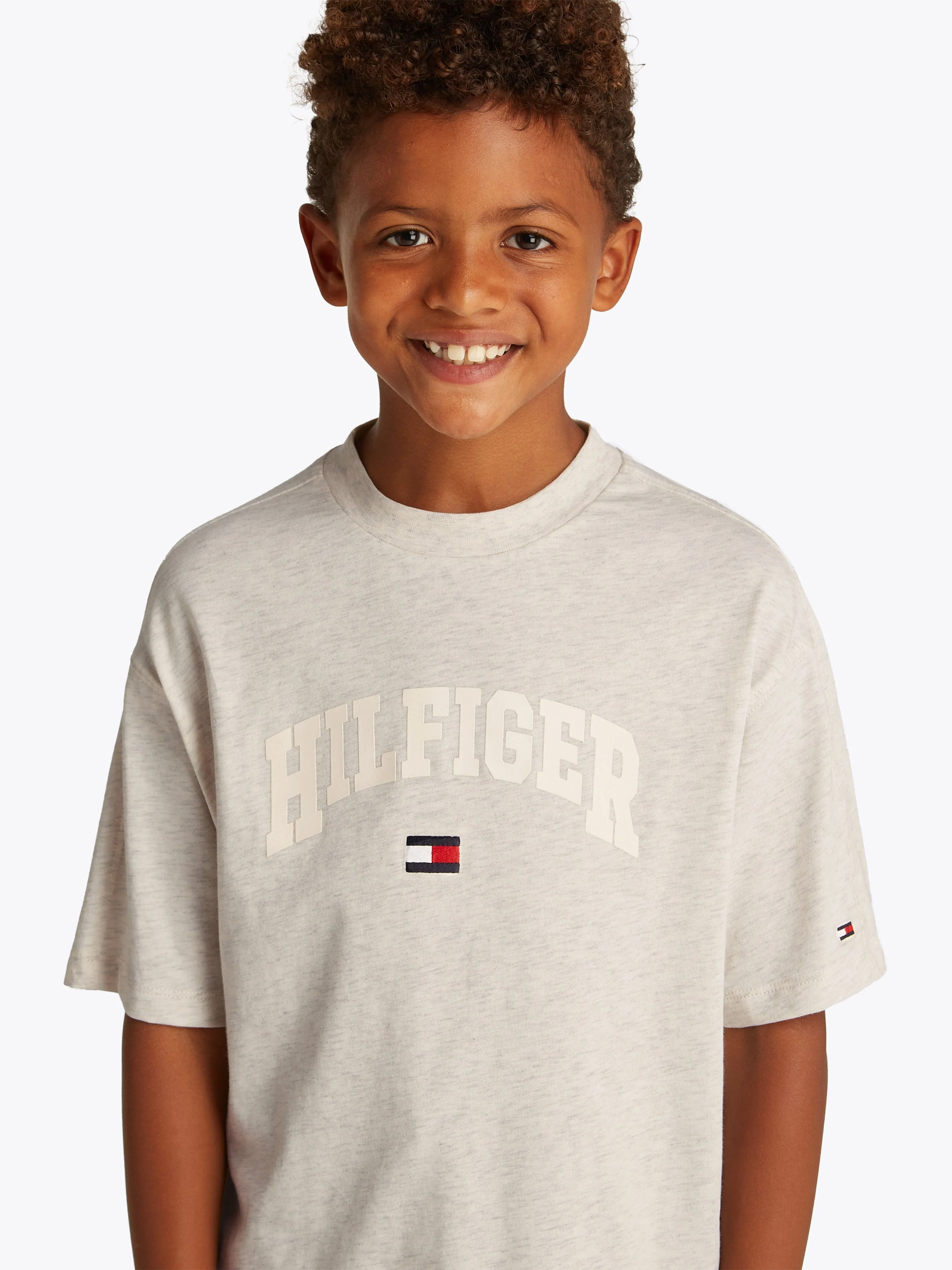 Tommy Hilfiger Boys Varsity T-Shirt in Grau