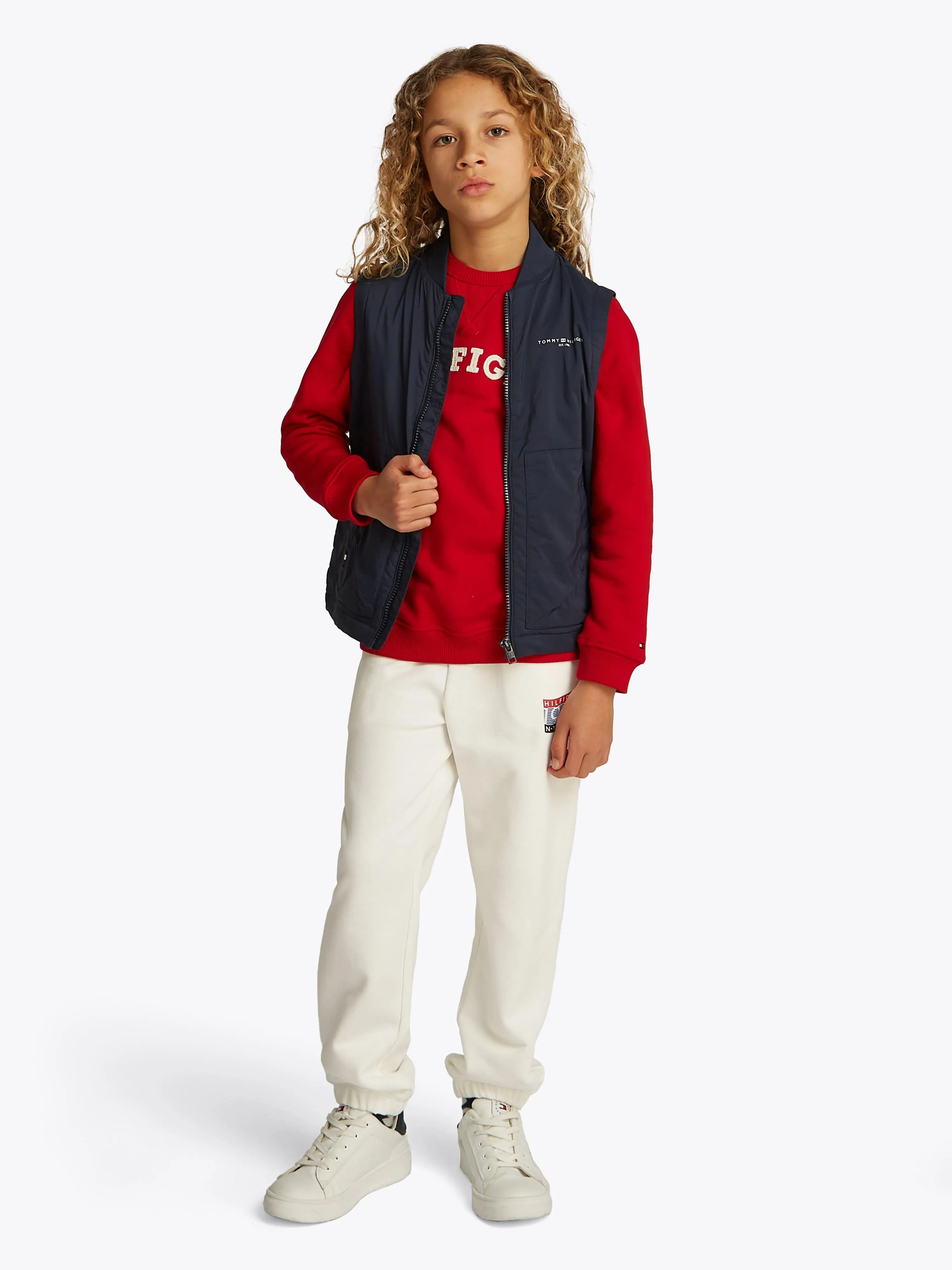Tommy Hilfiger Kids Steppbare Weste in Marineblau