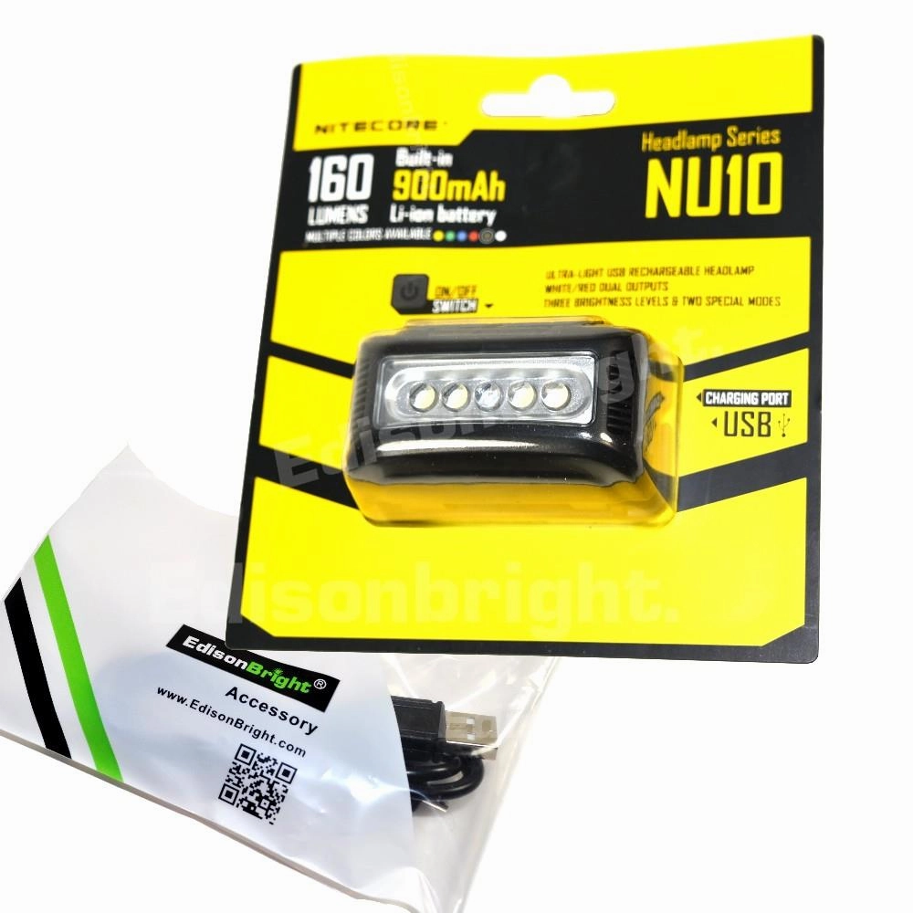 2025 FIFA World Cup Russia Top-Rated Quality New Nitecore NU10 160 Lumens CREE LED USB rechargeable Work Headlamp w/USB cable included |Top Quality of 2025 fashion style here, have great discount for all the Items.