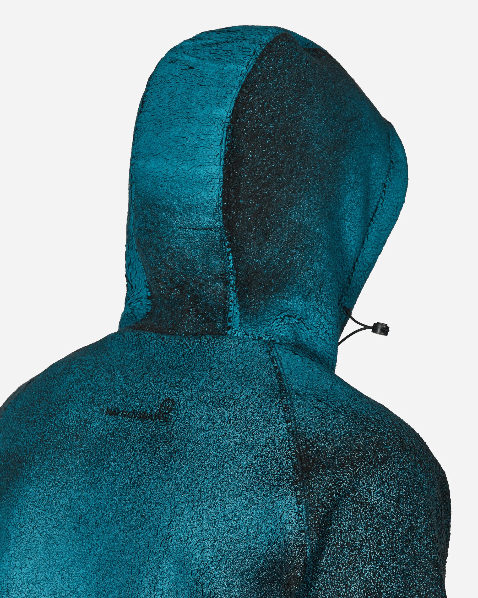 Traction Kapuzen-Fleecejacke Schwarze Flammen