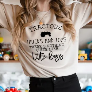 Tractors, Trucks & Toys Boy Mum Sweatshirt postpartum clothes sale