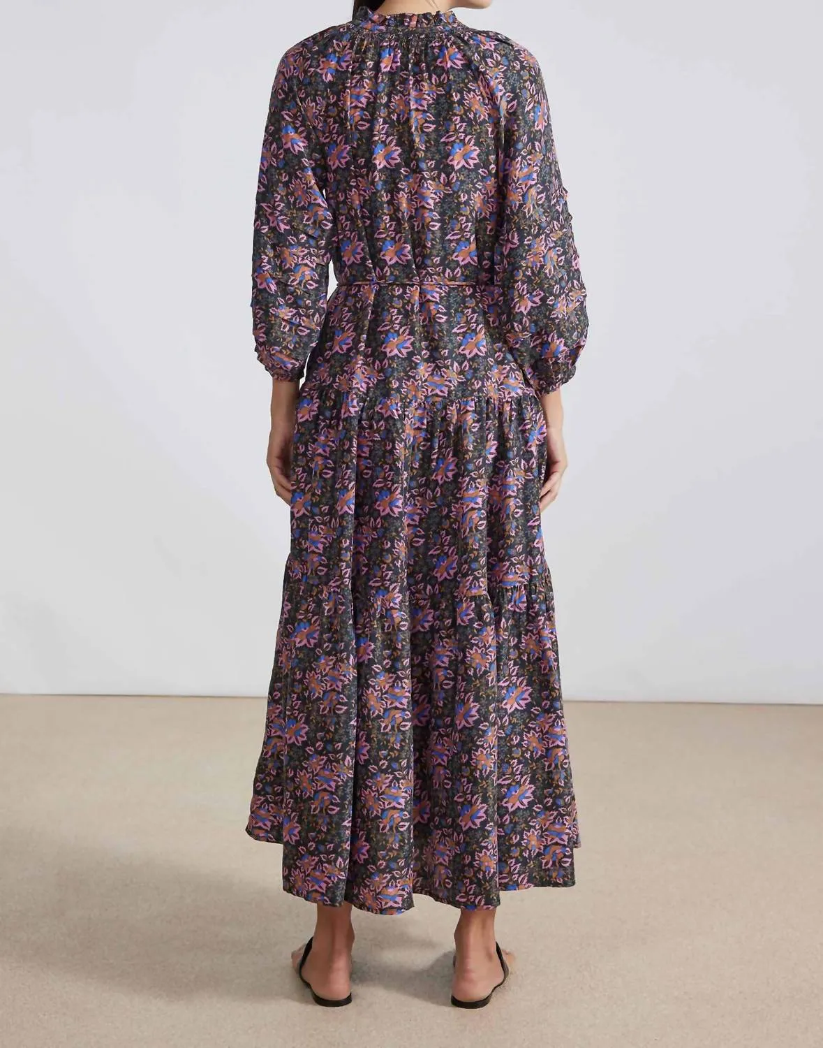 Trinidad Maxi Dress In Folk Foliage